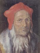 Albrecht Durer, Bearded Man in a Red cap
